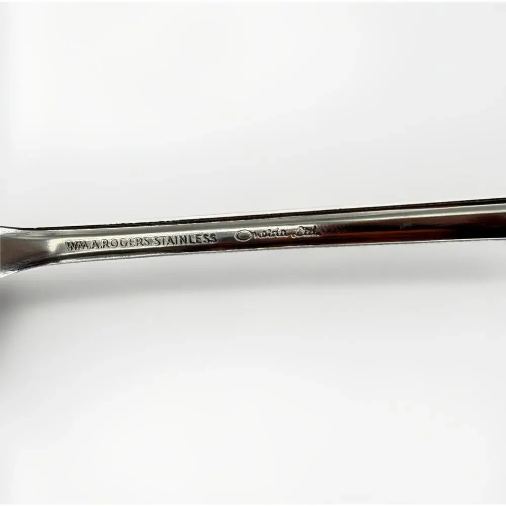 Friendship Wm A Rogers Stainless Oneida Ltd TEASPOONS Set‎ Lot of 8